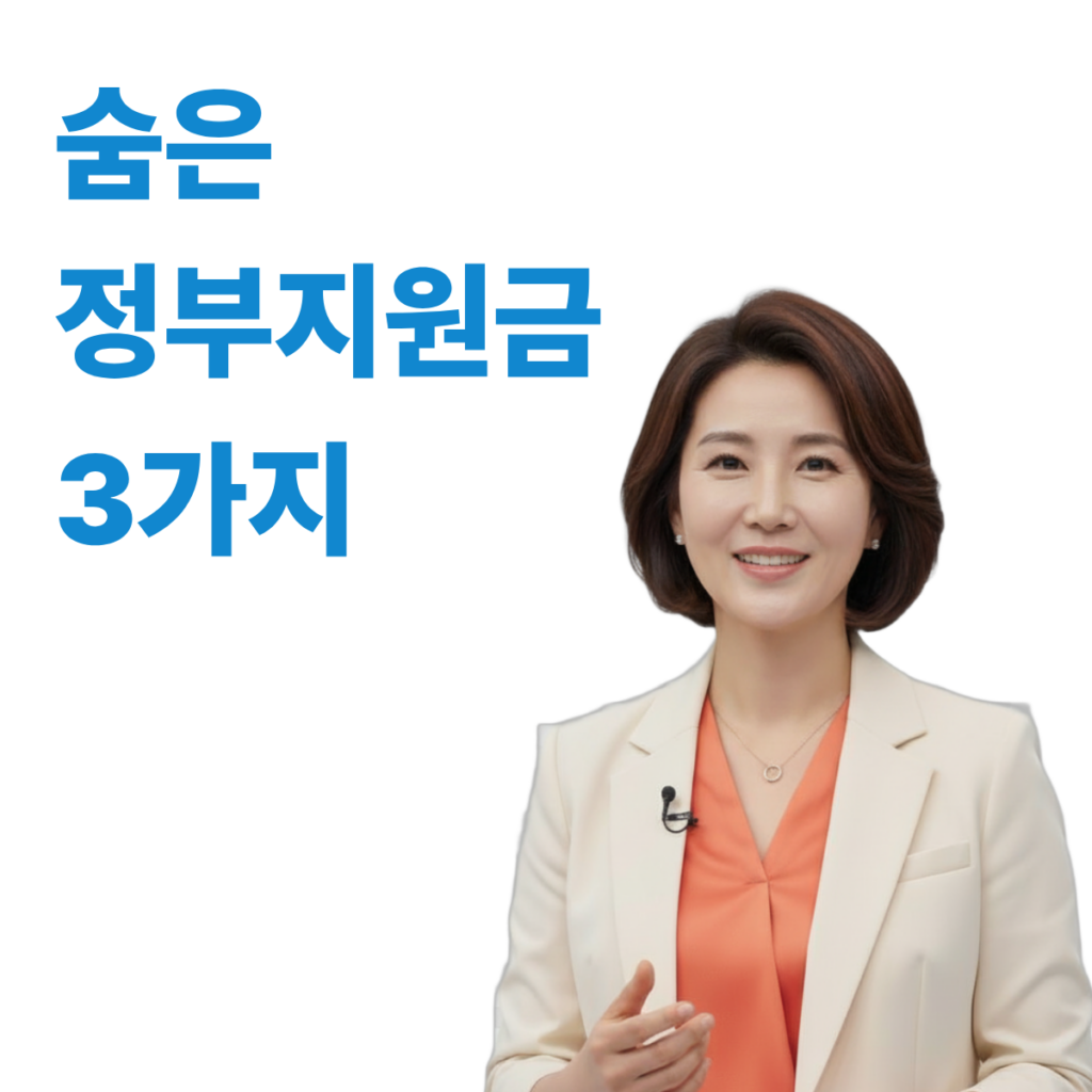 숨은 정부 지원금 3가지
